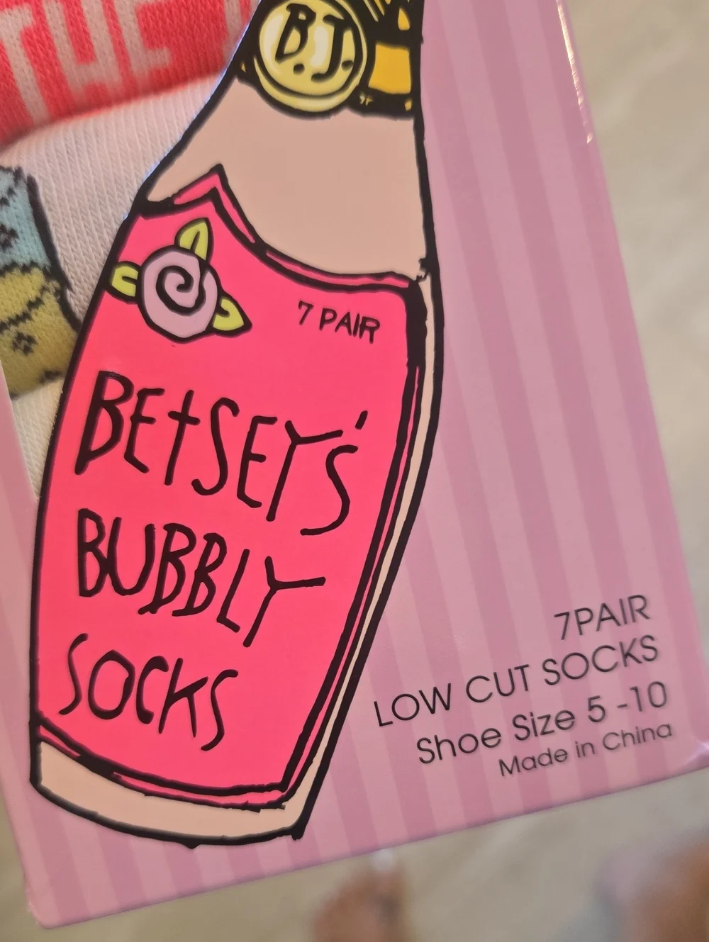 New Betsey Johnson 7 Pairs Low Cut 